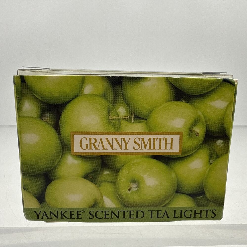 Yankee Candle Granny Smith Apple Box of Scented Tealights (12 in Box) NOS
